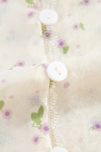 Load image into Gallery viewer, Floral Embroidered Lace Bubble Sleeve Shirt
