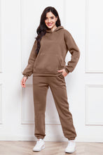 Load image into Gallery viewer, Drop Shoulder Long Sleeve Hoodie and Pants Set
