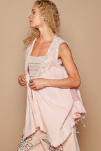 Load image into Gallery viewer, POL Embroidered Pearls Open Front Sleeveless Cardigan
