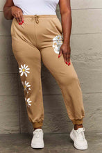 Load image into Gallery viewer, Simply Love Simply Love - Very Light Brown - Drawstring Flower &amp; Skull Graphic Long Sweatpants
