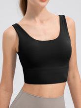 Load image into Gallery viewer, Scoop Neck Wide Strap Active Tank
