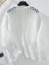 Load image into Gallery viewer, Openwork Open Front Long Sleeve Cardigan
