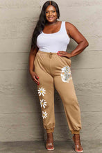 Load image into Gallery viewer, Simply Love Simply Love - Very Light Brown - Drawstring Flower &amp; Skull Graphic Long Sweatpants
