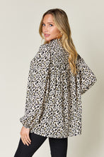 Load image into Gallery viewer, Double Take Full Size Leopard Long Sleeve Blouse
