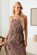 Load image into Gallery viewer, Le Lis Adjustable Strap Waist Drawstring Cargo Midi Dress
