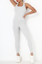 Load image into Gallery viewer, Crisscross Wide Strap Active Jumpsuit
