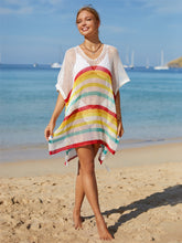 Load image into Gallery viewer, Cutout Striped Cover-Up with Tassel
