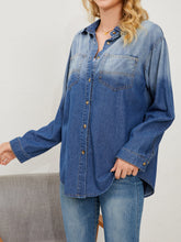 Load image into Gallery viewer, Button Up Long Sleeve Denim Jacket
