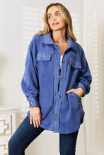 Load image into Gallery viewer, Heimish Cozy Girl Full Size Button Down Shacket
