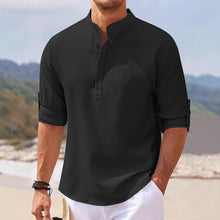 Load image into Gallery viewer, Men&#39;s Half Sleeve Waffle Casual Loose Polo Shirt
