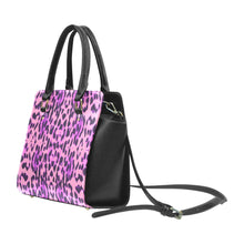 Load image into Gallery viewer, Ti Amo I love you - Exclusive Brand - Can Can &amp; Medium Plum Jaguar Spots - Classic Shoulder Handbag
