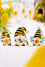 Load image into Gallery viewer, 3pc Set - Bee Wood Gnome Ornaments Ti Amo I love you
