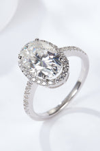 Load image into Gallery viewer, 4.5 Carat Moissanite Halo Ring Ti Amo I love you
