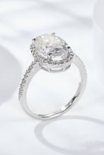 Load image into Gallery viewer, 4.5 Carat Moissanite Halo Ring Ti Amo I love you
