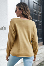 Load image into Gallery viewer, 4 Colors - Cable-Knit V-Neck Sweater - Sizes S-L Ti Amo I love you
