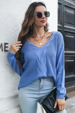 Load image into Gallery viewer, 4 Colors - Cable-Knit V-Neck Sweater - Sizes S-L Ti Amo I love you
