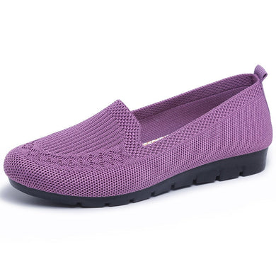 4 Colors - Flat Casual Mesh Breathable Light Slip on Flat Casual Loafers Shoes Ti Amo I love you