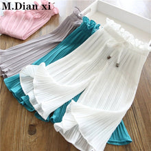 Load image into Gallery viewer, 4 Colors - Kids - Girls - Wide Leg Lace Chiffon Casual Pants - Sizes 3T-Kids12 Ti Amo I love you
