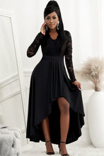 Load image into Gallery viewer, 4 Colors - Lace High-Low V-Neck Dress - Sizes S-2XL Ti Amo I love you
