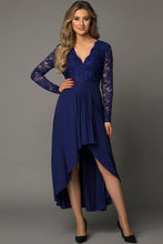 Load image into Gallery viewer, 4 Colors - Lace High-Low V-Neck Dress - Sizes S-2XL Ti Amo I love you
