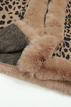 Load image into Gallery viewer, 4 Colors - Leopard Open Front Poncho Ti Amo I love you
