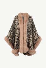 Load image into Gallery viewer, 4 Colors - Leopard Open Front Poncho Ti Amo I love you
