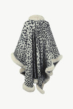 Load image into Gallery viewer, 4 Colors - Leopard Open Front Poncho Ti Amo I love you
