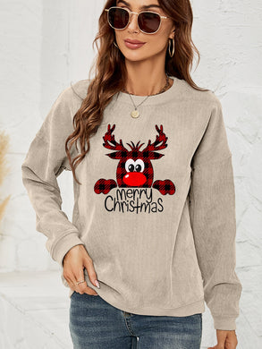 4 Colors - MERRY CHRISTMAS Graphic Sweatshirt Ti Amo I love you