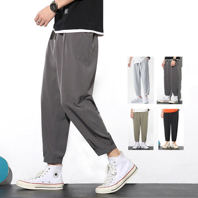 4 Colors - Mens - Drawstring Pants Summer Casual Ice Slik Trousers Jogger Hiking Sports Pants - Sizes 25-32inches Ti Amo I love you