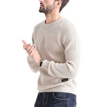 Load image into Gallery viewer, 4 Colors - Mens Fashion Round Neck Knit Long Sleeve Pullover Sweater Ti Amo I love you
