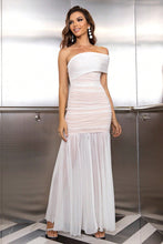 Load image into Gallery viewer, 4 Colors - One-Shoulder Ruched Maxi Dress Ti Amo I love you
