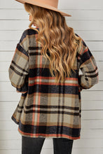 Load image into Gallery viewer, 4 Colors - Plaid Pocketed Button Down Shacket Ti Amo I love you
