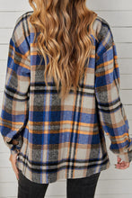 Load image into Gallery viewer, 4 Colors - Plaid Pocketed Button Down Shacket Ti Amo I love you
