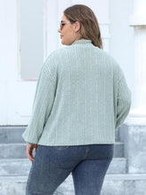 Load image into Gallery viewer, 4 Colors - Plus Size Mock Neck Long Sleeve Knit Top - Sizes L-3XL Ti Amo I love you
