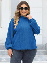 Load image into Gallery viewer, 4 Colors - Plus Size Mock Neck Long Sleeve Knit Top - Sizes L-3XL Ti Amo I love you
