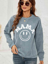 Load image into Gallery viewer, 4 Colors - Round Neck Long Sleeve MAMA Graphic Sweatshirt Ti Amo I love you
