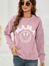 Load image into Gallery viewer, 4 Colors - Round Neck Long Sleeve MAMA Graphic Sweatshirt Ti Amo I love you
