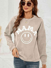 Load image into Gallery viewer, 4 Colors - Round Neck Long Sleeve MAMA Graphic Sweatshirt Ti Amo I love you
