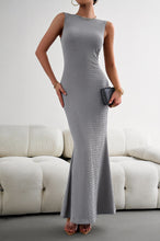 Load image into Gallery viewer, 4 Colors - Round Neck Sleeveless Maxi Fishtail Dress - Sizes S-XL Ti Amo I love you
