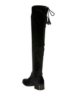 Load image into Gallery viewer, 4 Colors - Rumple -  Velvet Over The Knee Clear Heel Boots - Sizes 5-10 Ti Amo I love you
