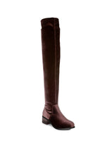 Load image into Gallery viewer, 4 Colors - Rumple -  Velvet Over The Knee Clear Heel Boots - Sizes 5-10 Ti Amo I love you
