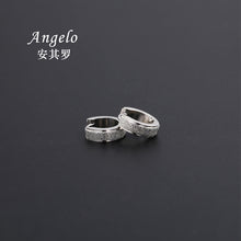 Load image into Gallery viewer, 4 Colors - Titanium Steel Hip Hop Buckle Earrings Ti Amo I love you
