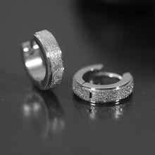 Load image into Gallery viewer, 4 Colors - Titanium Steel Hip Hop Buckle Earrings Ti Amo I love you
