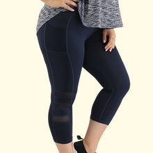 Load image into Gallery viewer, 4 Colors - Womens Plus Size - Cropped Legging Yoga Pants - Capri Leggins Ti Amo I love you
