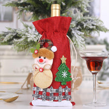 Load image into Gallery viewer, 4 Styles -Assorted 2-Piece Christmas Doll Wine Bottle Covers Ti Amo I love you
