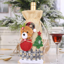 Load image into Gallery viewer, 4 Styles -Assorted 2-Piece Christmas Doll Wine Bottle Covers Ti Amo I love you
