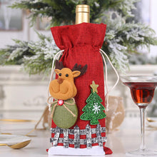 Load image into Gallery viewer, 4 Styles -Assorted 2-Piece Christmas Doll Wine Bottle Covers Ti Amo I love you
