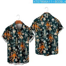 Load image into Gallery viewer, 4 Styles - Mens / Mens Plus - Hawaiian Summer Retro Tops - Beach Shirts  - Sizes S-4XL Ti Amo I love you
