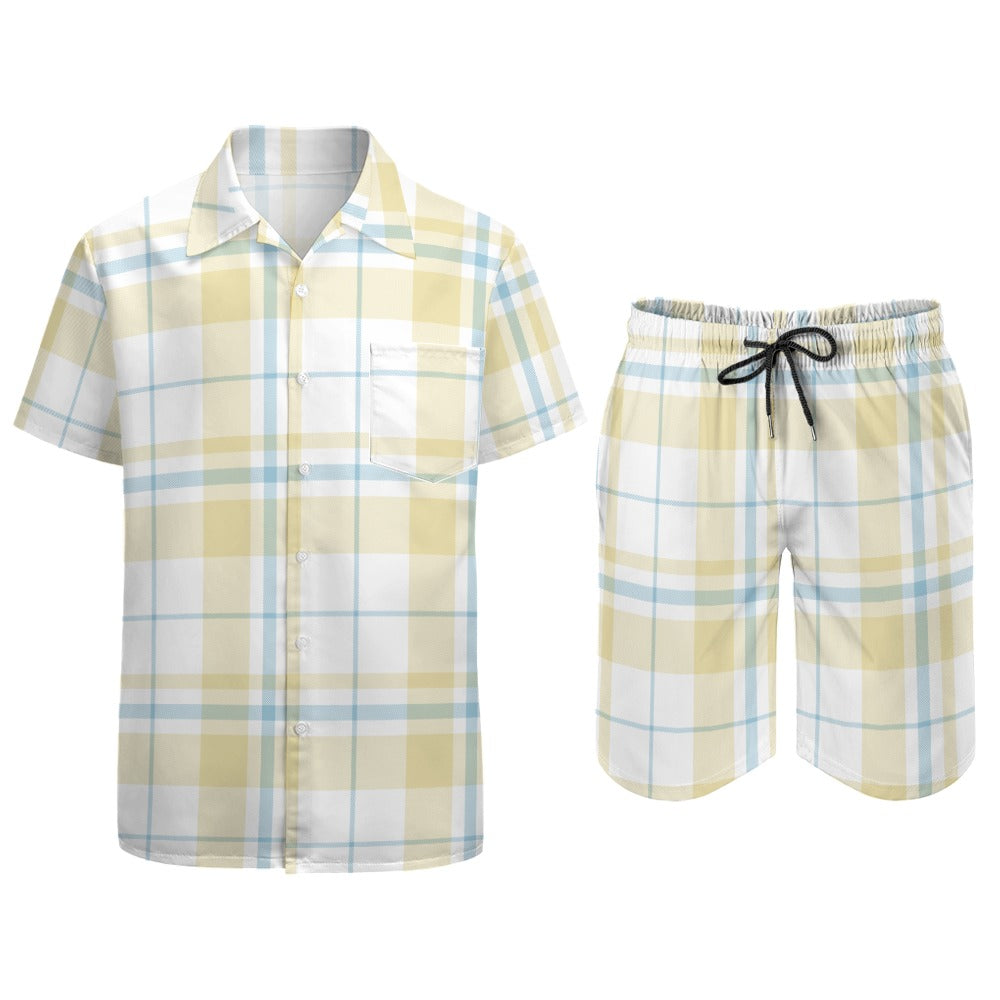 4 Styles - Ti Amo I love you - Exclusive Brand  - Mens Leisure Beach Suit - Shirt+ Shorts Ti Amo I love you