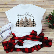 Load image into Gallery viewer, 4 Styles - Womens Christmas Tree T-shirt - Sizes S-3XL Ti Amo I love you
